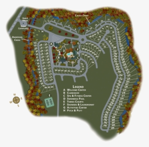 Crossing Creeks Site Map - Crossing Creeks Rv Resort & Spa
