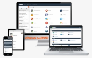 Unlimited Whm / Cpanel - Vector Laptop With Note Isolated Picture Ornament