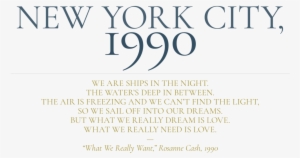 Rosanne Cash New York City