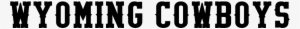 Ncaa Wyoming Cowboys By The Sports Fonts - Black And White Wyoming Cowboys Logo
