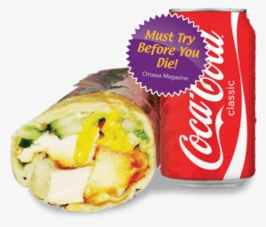 Chicken Tikka Wrap - Coca Cola