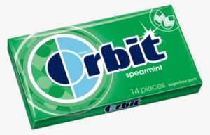 Orbit Gum Spearmint 12ct - Wrigleys Wintermint Orbit Bubble Gum