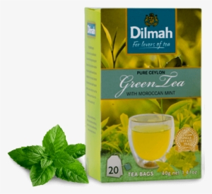 Pure Ceylon Green Tea With Moroccan Mint - Dilmah Green Tea Moroccan Mint