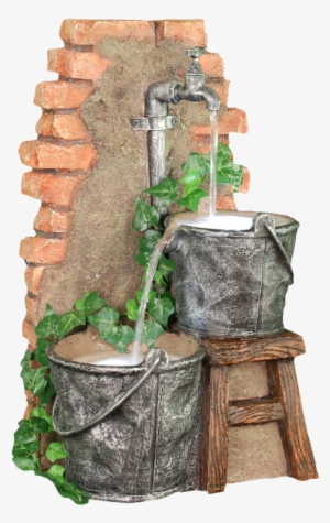 Cathy 2buckets Runningwater - Diy Brick Garden Fountain