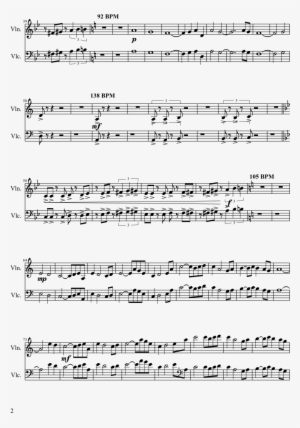 Metal Gear Solid 2 Sheet Music 2 Of 3 Pages - Prayer Violin Sheet Music