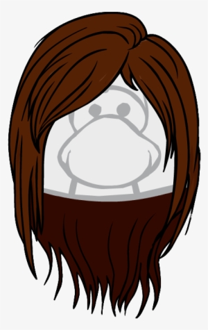 The Sleek Chic Clothing Icon Id 1596 - Club Penguin Long Brown Hair