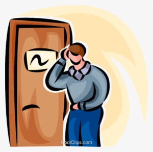 Man Feeling Sick Royalty Free Vector Clip Art Illustration - Man