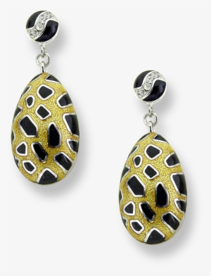 Nicole Barr Designs Sterling Silver Leopard Spots Stud - Earrings