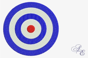 A Large Size Bullseye Target - Embroidery