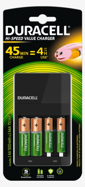 Hi-speed Value Charger - Duracell 15 Minutes Charger With 2 Aa