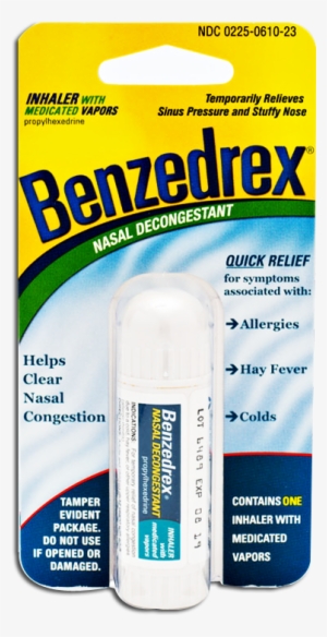 Benzedrex Inhaler - Benzedrex Nasal Decongestant Inhaler
