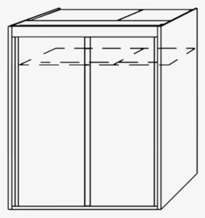 Zurich 2 Door Sliding Wardrobe With No Mir - Armoire Royale 2 Portes Coulissantes, L151xh197 Cm