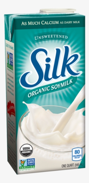 Silk Soy White Wave Organic Silk® Soymilk Unsweetened - Unsweetened Plain Soy Milk