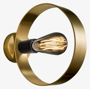 Halo Brushed Brass Wall Light - Brass