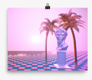 Digital Daze - Vaporwave David Background