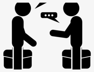 Pictures Of Two People Talking - Two People Talk Icon Png