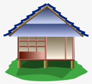Cube Houses On Stilts Clipart - Japanese Home Clipart