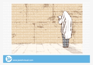 איש מתפלל בכותל - Western Wall