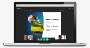 Blackboard Collaborate Biology Class Displayed On Laptop - Elluminate Inc.