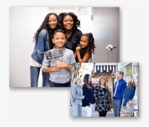 Two Images Of Night & Day Dental Patients Smiling And - Night & Day Dental