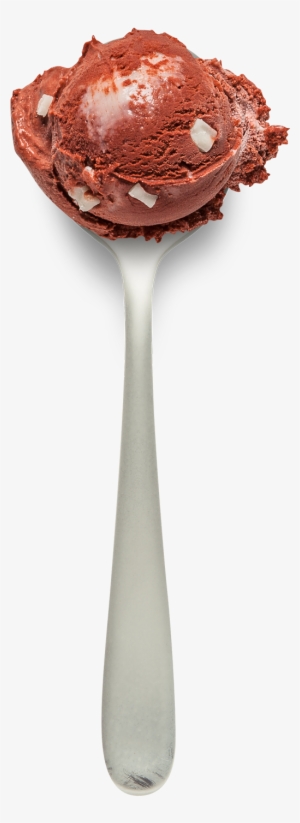 Red Velvet Cake Flavored Ice Cream With White Chocolaty - Champagne Stemware