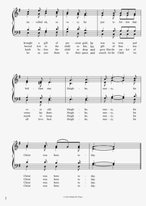 The Three Wise Men Sheet Music Composed By Helen W - Sheet Music