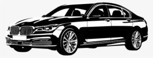 Bmw Seventh Series New Vip Car Expensive C - Bmw Logo Black And White