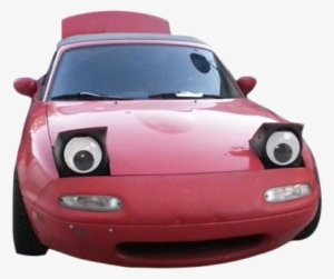 Red Mazda Miata With Googly Eyes - Mazda Mx-5