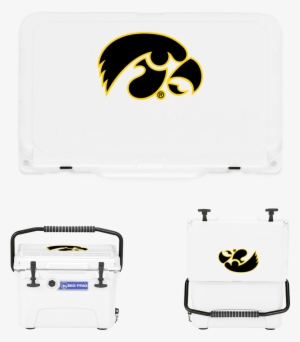 Iowa Hawkeyes Tigerhawk Cooler - Big Frig Denali 20 Qt Cooler - White