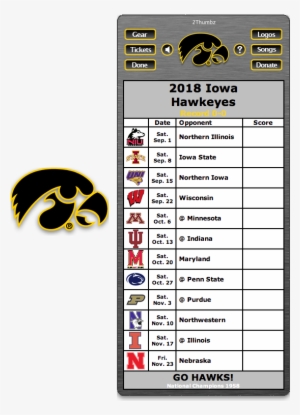 Get Your 2018 Iowa Hawkeyes Football Schedule Dashboard
