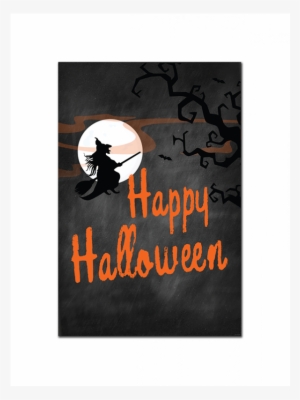 Happy Halloween-witch And Spooky Moon - Halloween