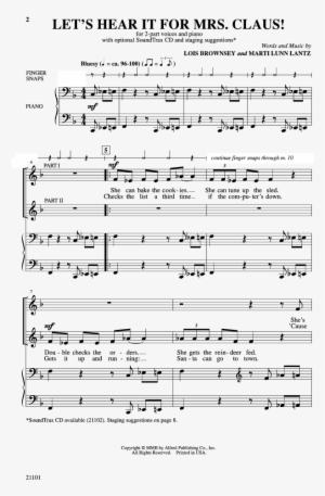 Let's Hear It For Mrs - Sheet Music
