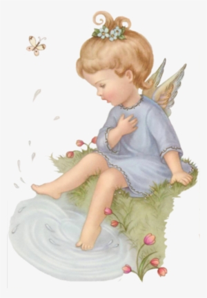 Anges - Cute Vintage Angel Clipart