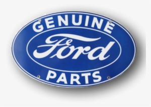 Ford Genuine Parts Oval Sign - Genuine Ford Parts Sign