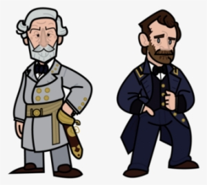 General Robert E - Civil War Generals Cartoon