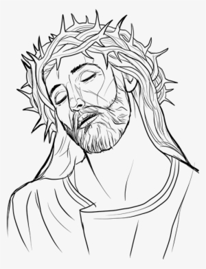 Crown Of Thorns, Religious Tattoos, Stencil Printing, - Jesus Is Crowned With Thorns Drawing