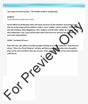 A Tenebrae Service Thumbnail Were You There A Tenebrae - Saxophone