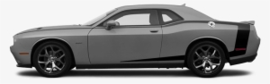 2015-2019 Challenger Reverse C Side Pinstripes On Vehicle - Dodge Challenger Side View 2019
