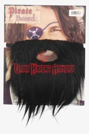 Pirate's Black Beard - Black Pirate Beard Fake Facial Hair Mustache Moustache
