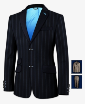Black And White Pinstripe Suit - Uk Suits