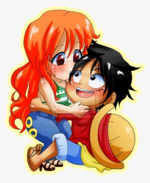 Kawaii Anime Images Namixluffy Hd Wallpaper And Background - De Nami Y Luffy