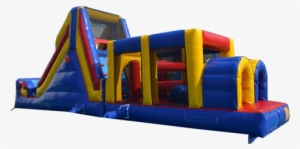 40′ Ready, Set, Slide Obstacle - 40 Foot Bouncy Castle