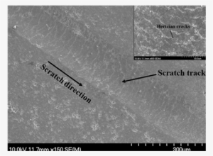 Sem Images Of Porous Pure Al Scratch Behavior - Monochrome
