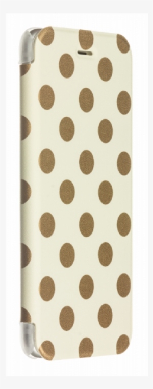 Iphone 6/6s Inspire Gold Polka Dot Folio Case With - Polka Dot