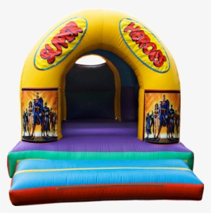 Super Heroes 10ft X 12ft Bouncy Castle Www - Bouncy Castle - Bouncer With Slide (9017) /outdoor