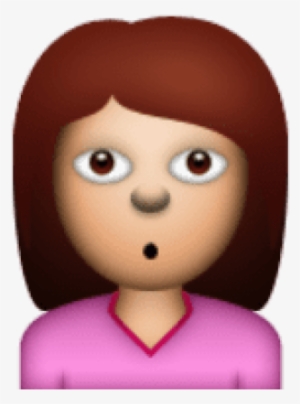Ios Emoji Person With Pouting Face Png Free Png Images - Struggles Of Being A Teenage Girl
