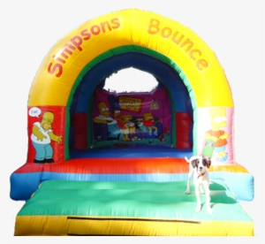 Simpsons Bouncy Castle - Boxing