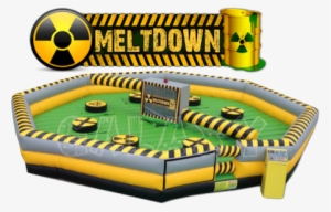 Inflatable Wipeout Style Multi Person Ride - Meltdown Inflatable Hire