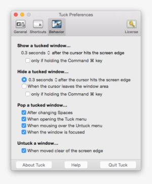 Tuck Behavior Preferences - Behavior
