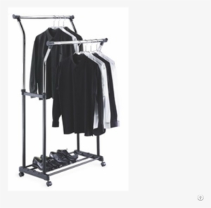 Double Adjustable Garment Rack - Organise It All 1719 Double Adjustable Garment Rack